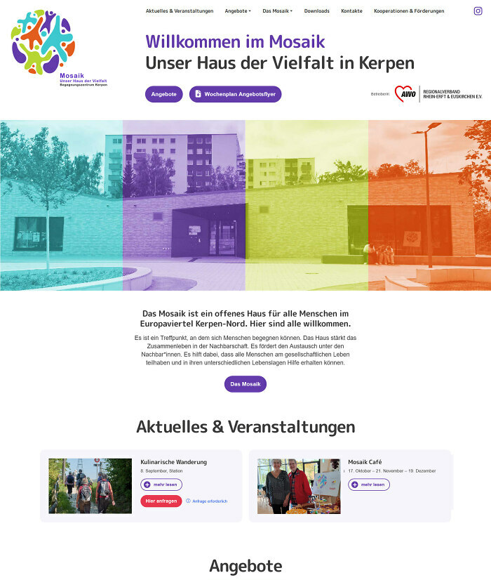 Vorschaubild für das Projekt: Mosaik – Unser Haus der Vielfalt