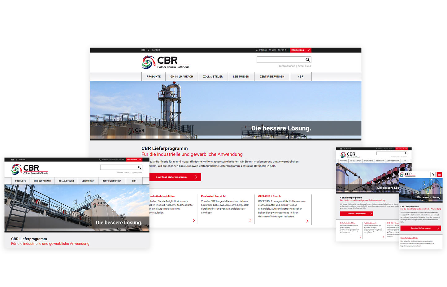 Responsive Webdesign für die CBR in Köln